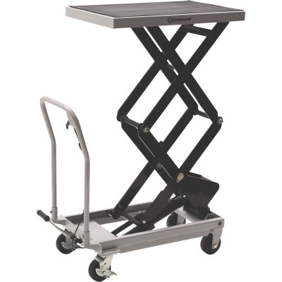 2-Speed Hydraulic Rapid Lift XT Table Cart — 1000-Lb. Capacity, 54 1/4in. Lift